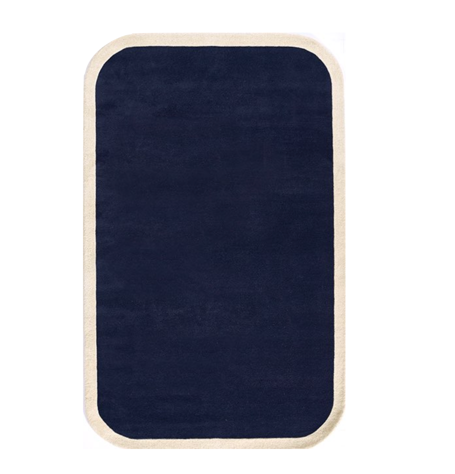 Trixie Rug - 8" x 10", Navy Blue