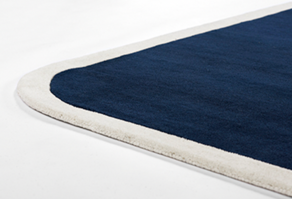 Trixie Rug - 8" x 10", Navy Blue