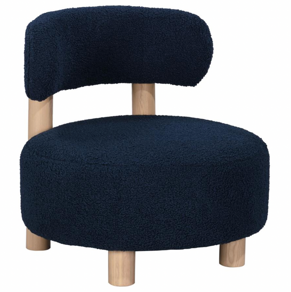 Zan Accent Chair, Navy