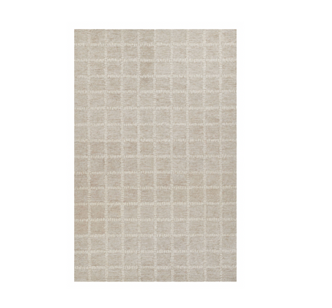 Beige Crisscross Rug 8' x 10'