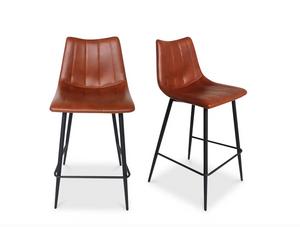 Alibi Counter Stool, Brown, set of 2