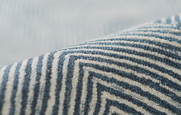 Blue Stripes Rug - 5"0 x 8"0"