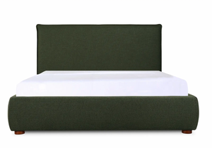 Luzo Queen Storage Bed, Forest Green