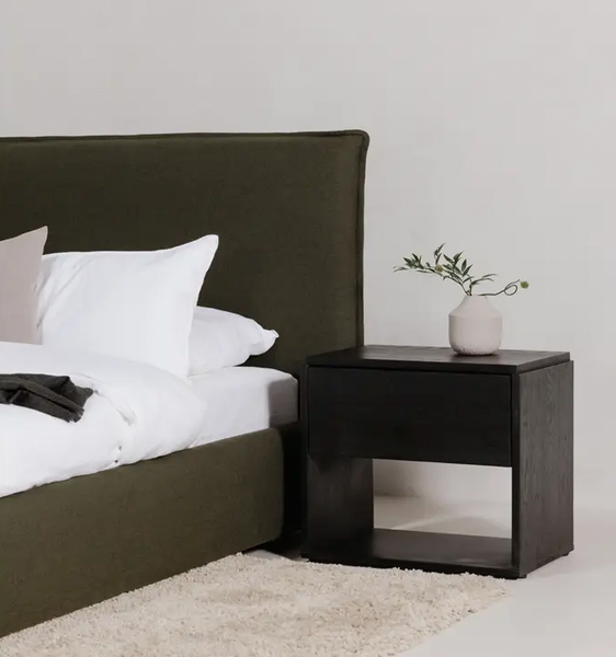 Luzo Queen Storage Bed, Forest Green