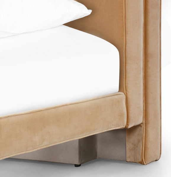 Sophie Queen Bed, Camel