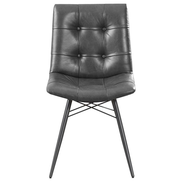 Charcoal Tufted Dining Chairs (Set of 4)