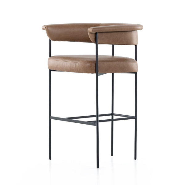 Leather Carrie Counter Stool