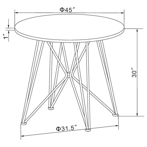 Geometric Dining Room Table