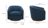 Occy Swivel Chair Atlantic Blue