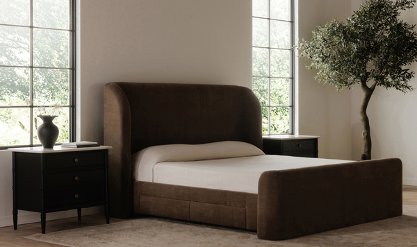 Joey Queen Storage Bed Brown