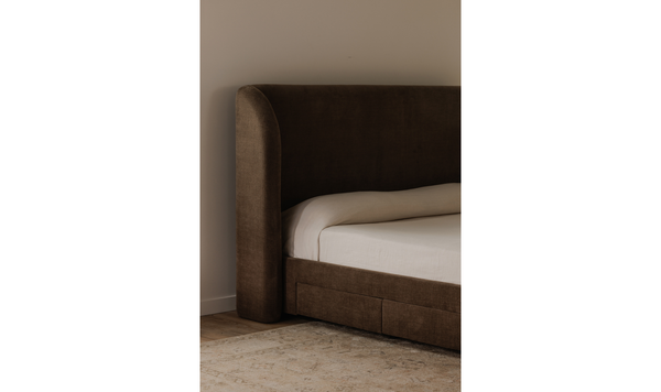 Joey Queen Storage Bed Brown