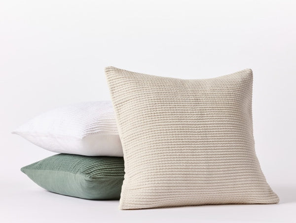 Textured Oyster Organic Pillow