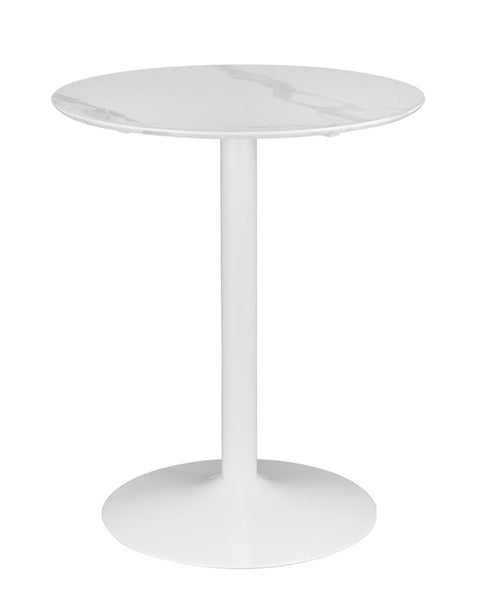 30" White Counter Height Table