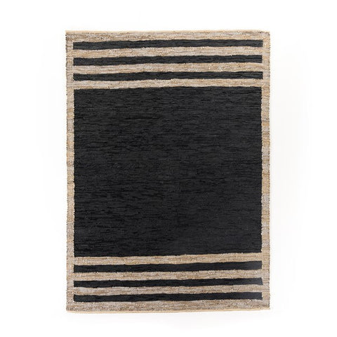 Recycled leather rug 5 x 8