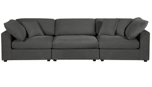 Ollie 3 Piece Sectional, Grey