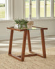 6 Month Rental | Wood and Glass Side Table | From $45/mo