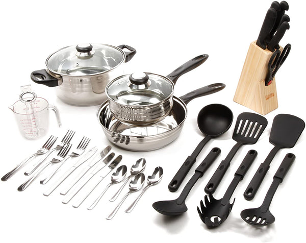 Full Kitchen Essentials and Dinnerware Set