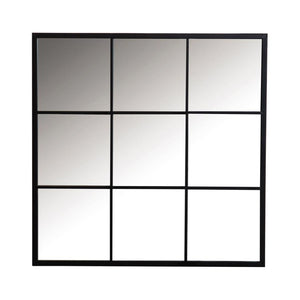 Window Frame Mirror, Black