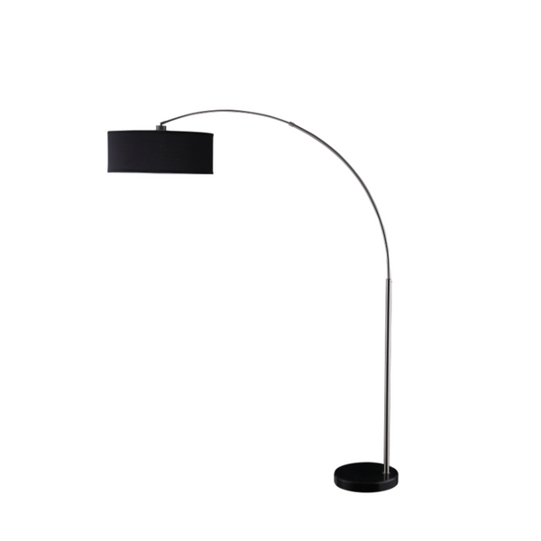 6 Month Rental Plan | Black Arch Floor Lamp | From $30/mo