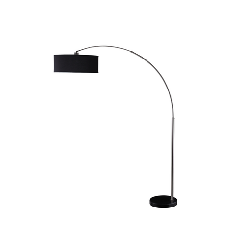 12 Month Rental Plan | Black Arch Floor Lamp | From $10 p/mo