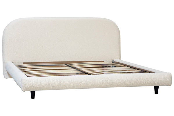 Boucle Arch Bed, Off White
