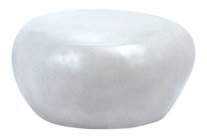 Pebble Stone White Side Table