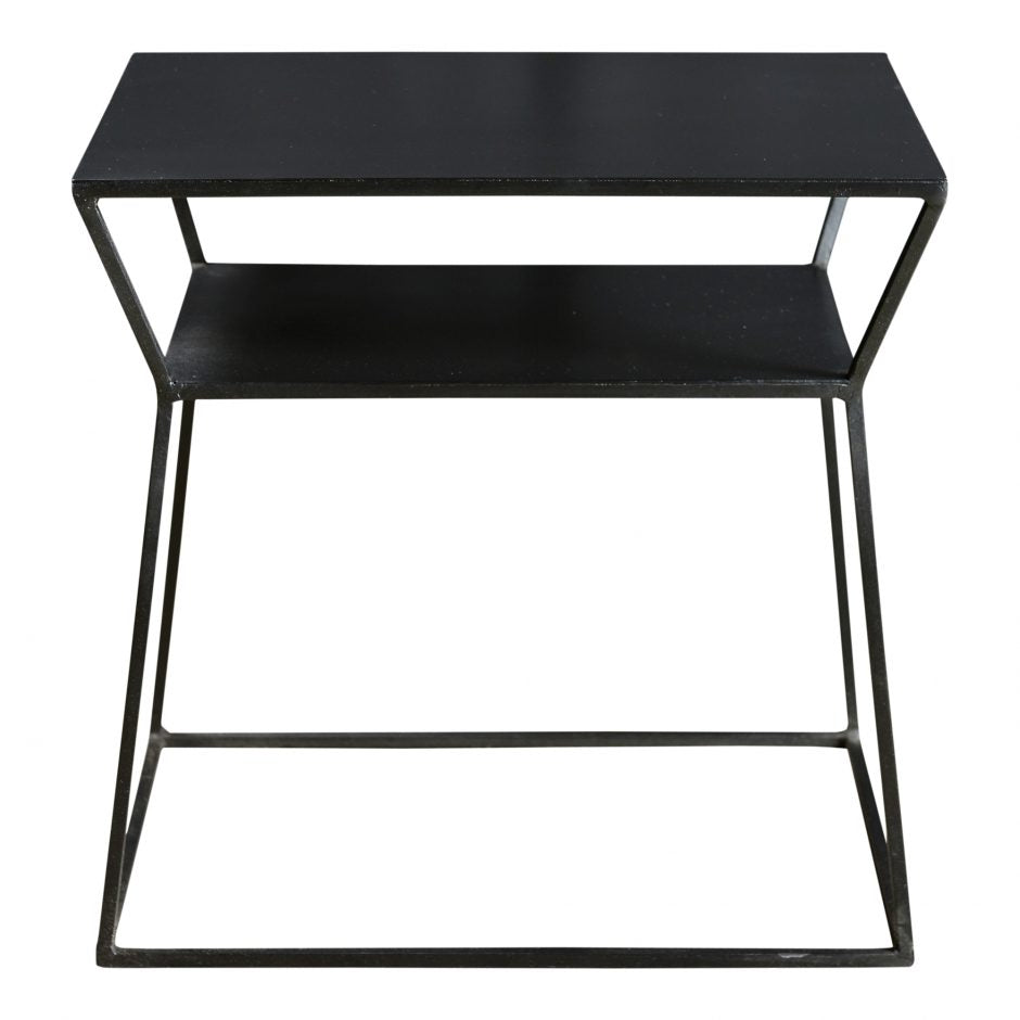 6 Month Rental Plan | Matte-Black Side Table | From $40/mo