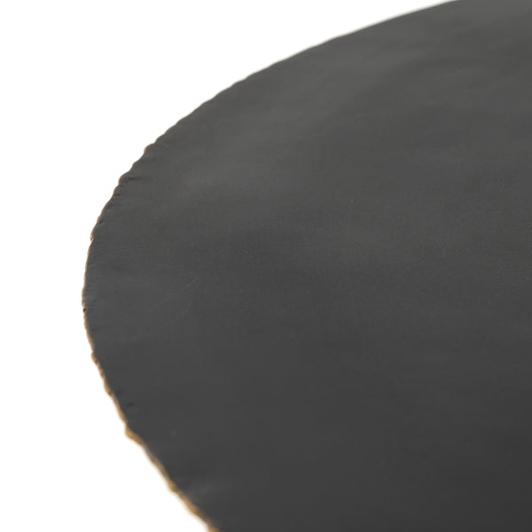 Trula Round Coffee Table-Rubbed Black