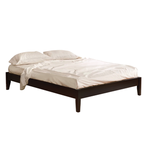 Minimal Wood Bed, Walnut - Queen