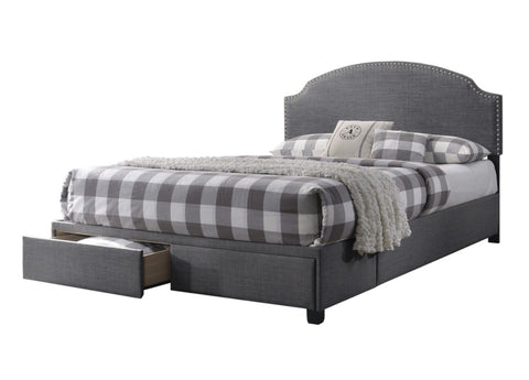Niland Queen Charcoal Storage Bed