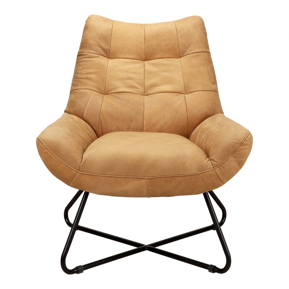 Retro Lounge Chair, Camel