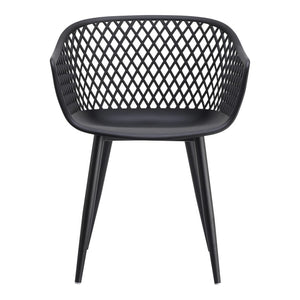 2 x Piazza Outdoor Chairs, Black