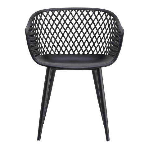Lizzy Outdoor Chairs, Black (set of 2)