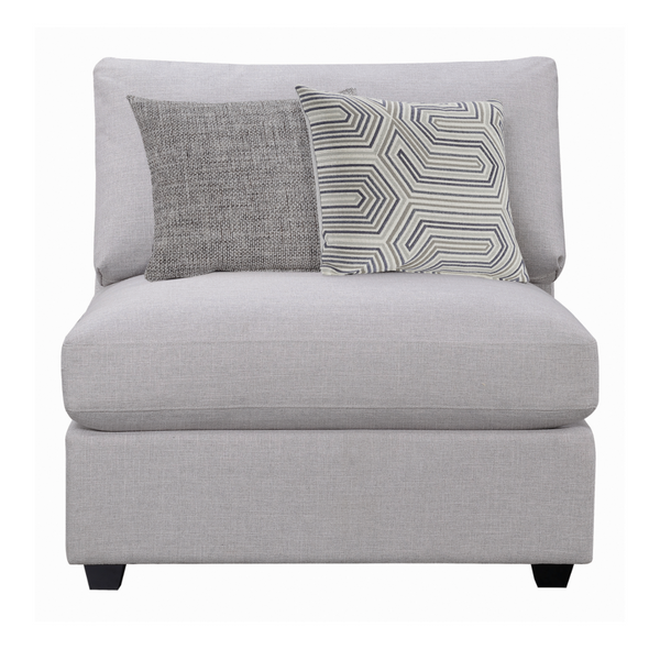 Cambria 4 Piece Sectional, Light Grey