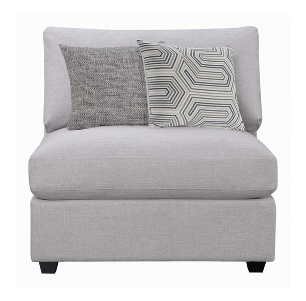 12 Month Rental | Cambria 3 Piece Sectional, Light Grey | From $120/mo