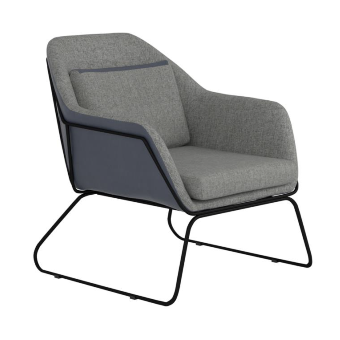 Two Toned Accent Chair - Grey and Navy