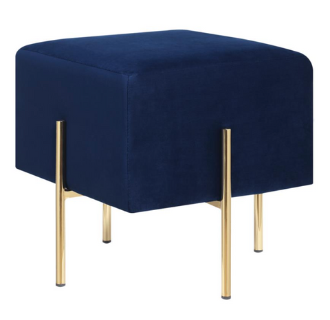Blue and Gold Ottoman