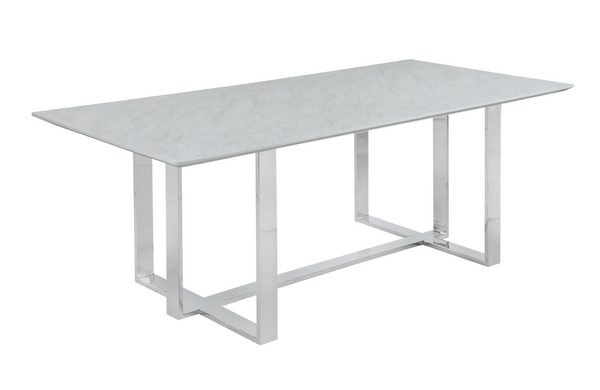 Paxton Tempered Glass Top Dining Table