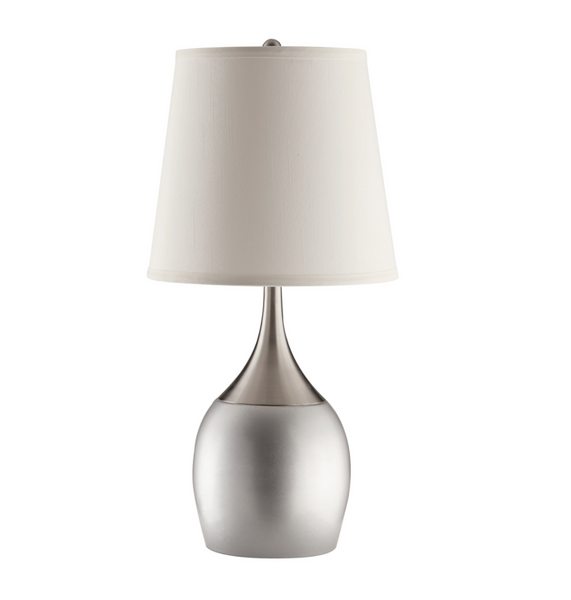 6 Month Rental | Silver Table Lamp (Set of 2) | From $60/mo