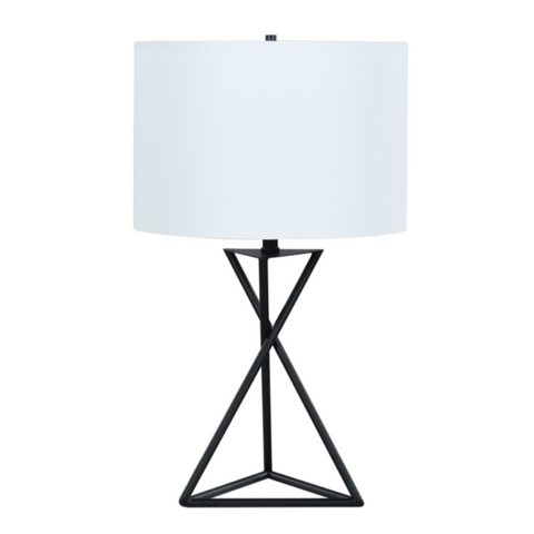6 Month Rental | Metal Table Lamp White And Black | From $15/mo