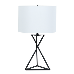 12 Month Rental | Metal Table Lamp White And Black | From $10/mo