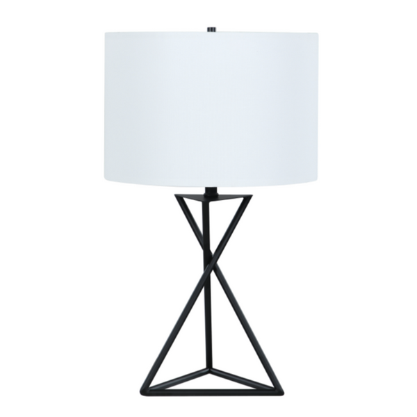 Metal Table Lamp White And Black