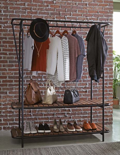 Clothing and Shoe Rack