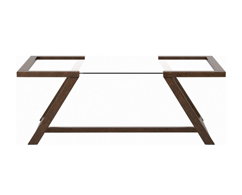6 Month Rental Plan | Wood and Glass Coffee Table | From $53 p/m
