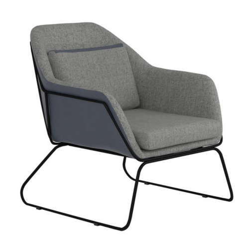 6 Month Rental Plan | Two Tone Accent Chair - Navy | From $45/mo
