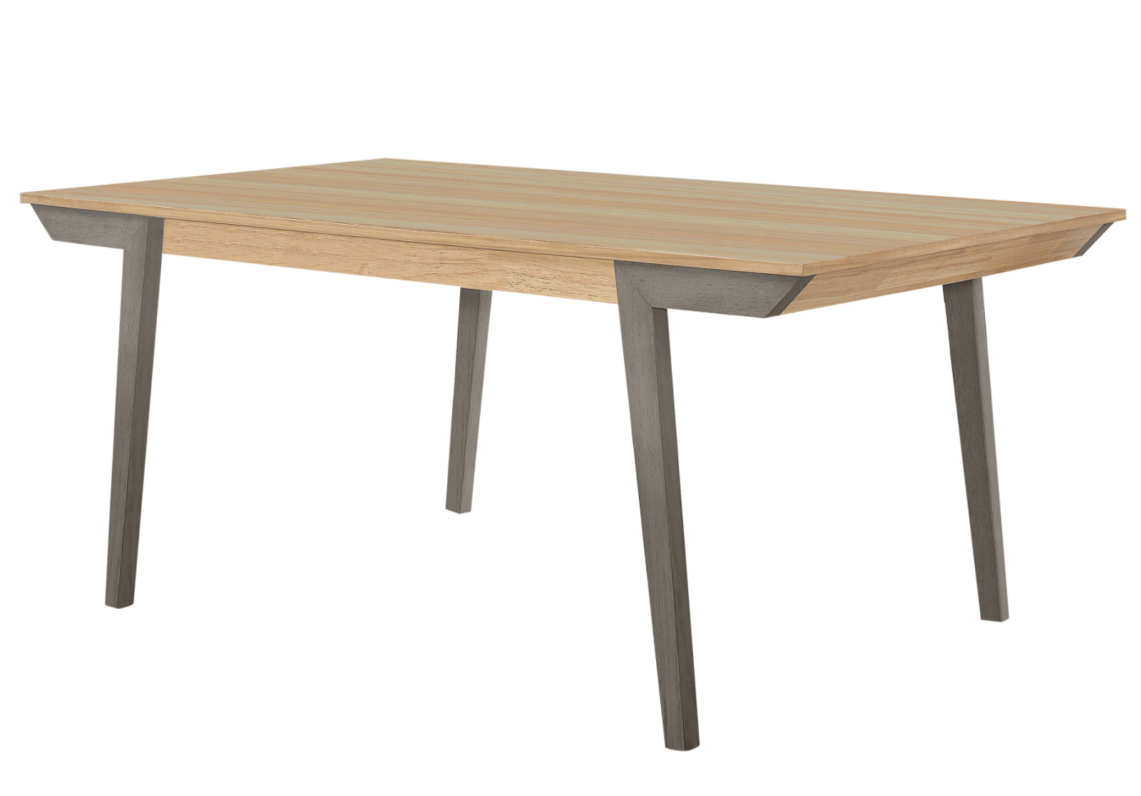Acacia + Coastal Grey dining table