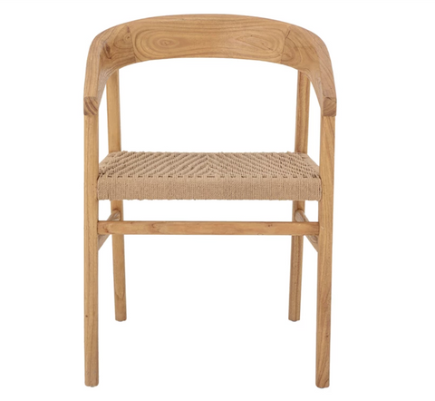 Oak and Weave Dining Chair