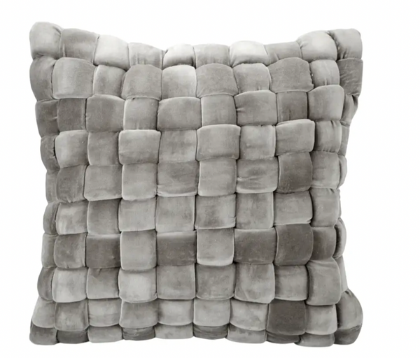 PJ Velvet Pillow, Grey