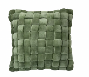 PJ Velvet Pillow, Green