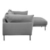 Jamara Sectional, Charcoal Right